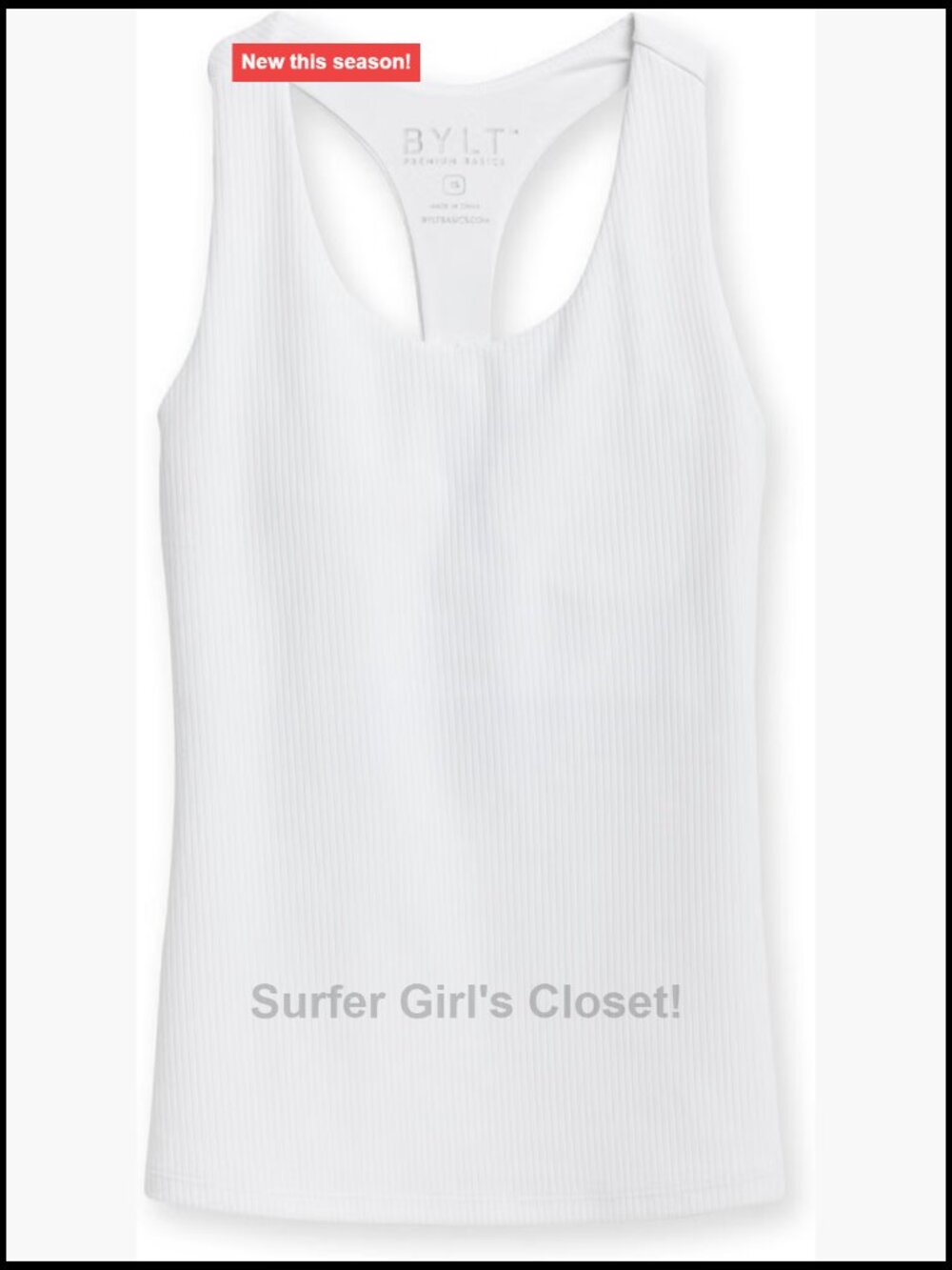Women's Ribbed Scoop Neck Tank Top Sleeveless Racerback Adjustable Bra UPF 50+